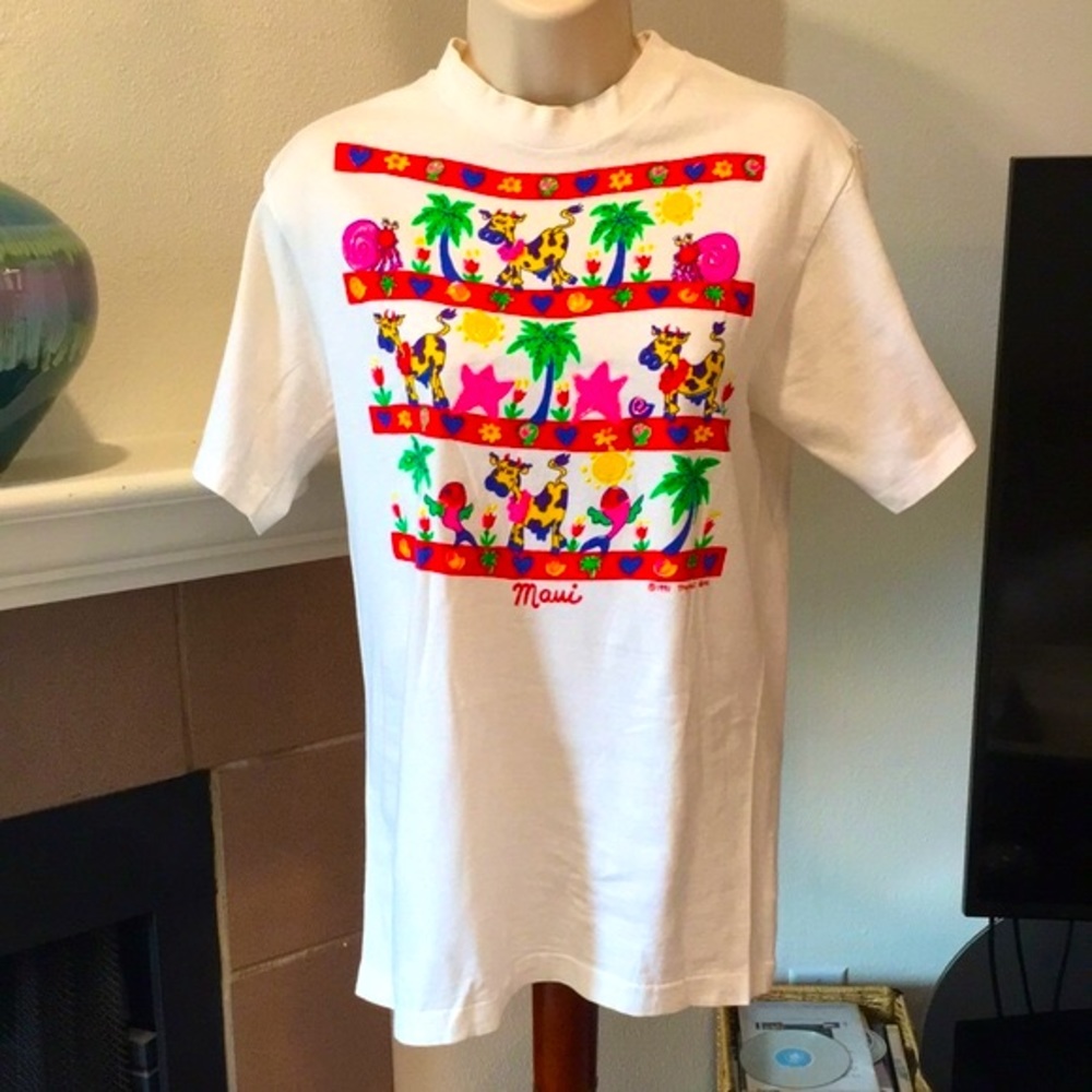 Tropical Blues 1991 Maui, Hawaii graphic t-shirt
